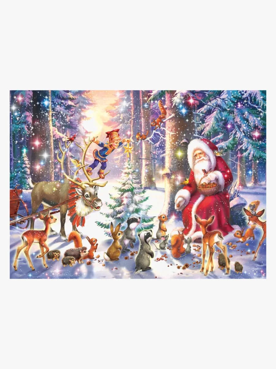 Ravensburger Pussel Jul I Skogen, 100 Bitar