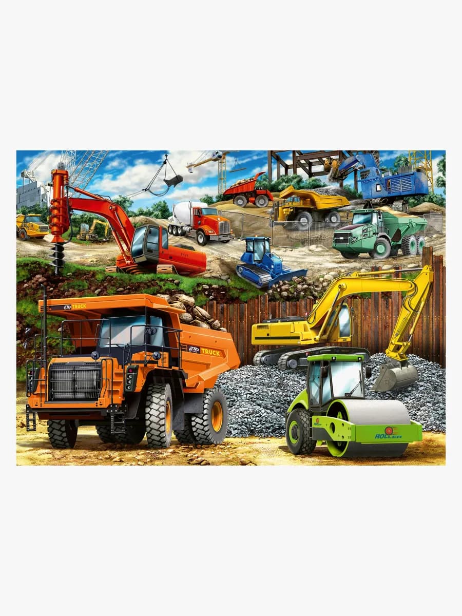 Ravensburger Pussel Konstruktionsfordon, 100 Bitar