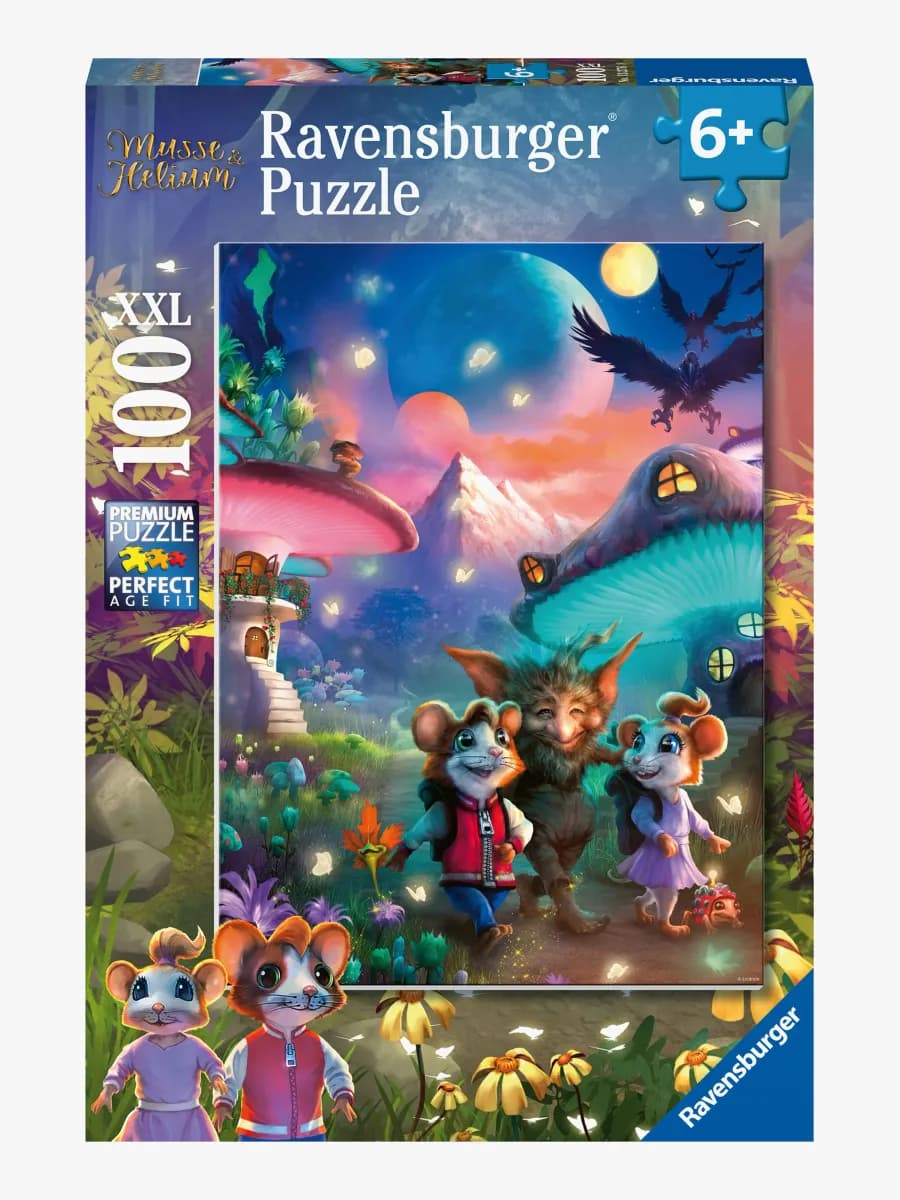 Ravensburger Pussel Musse &  Helium, 100 Bitar