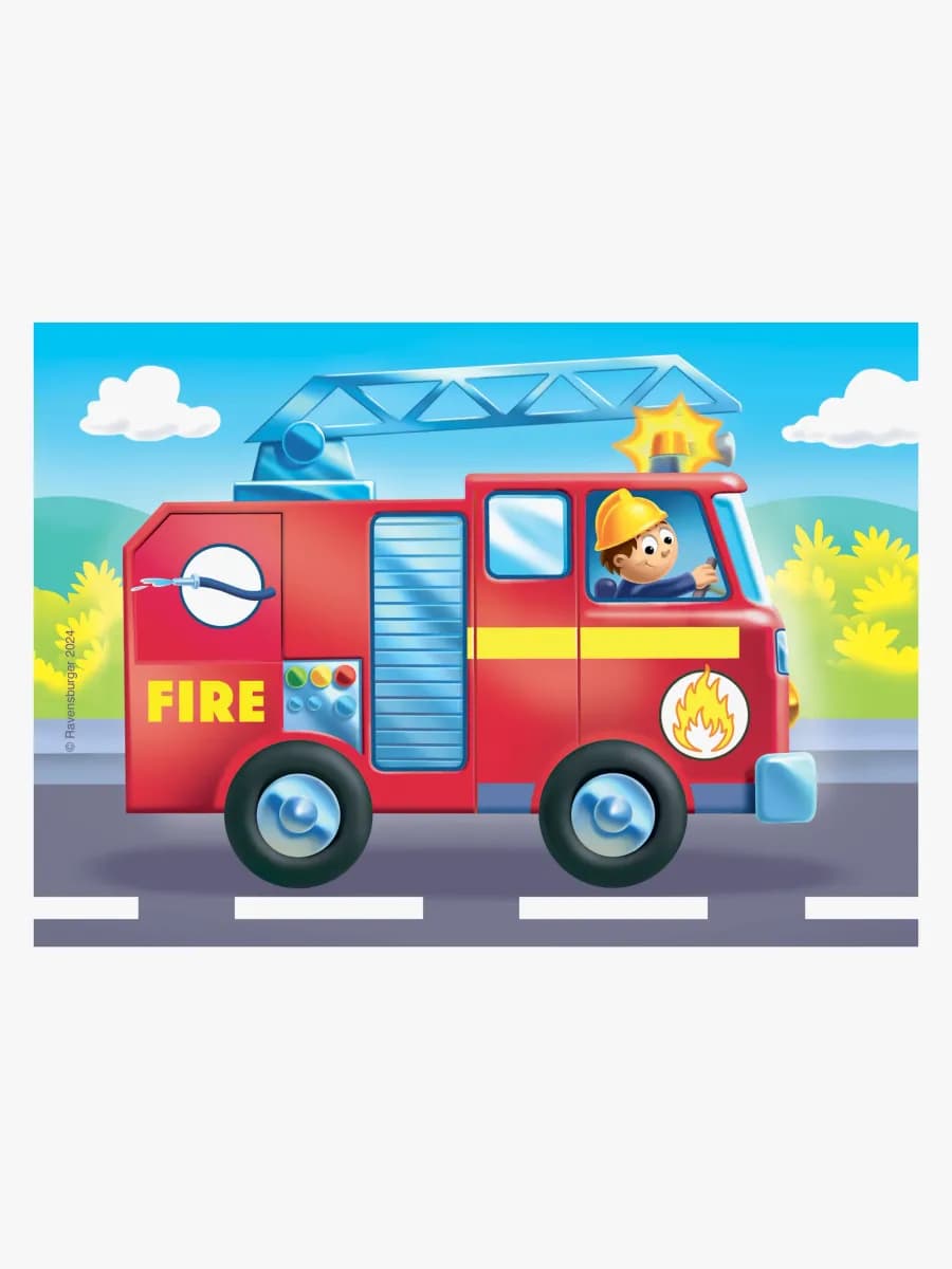 Ravensburger Räddningsfordon Pussel 4-i-1