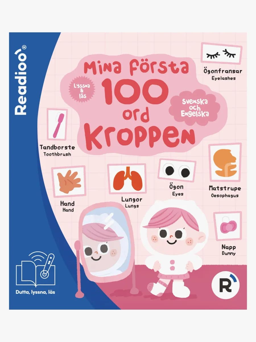 Readioo Interaktiv Bok Mina första 100 ord Kroppen