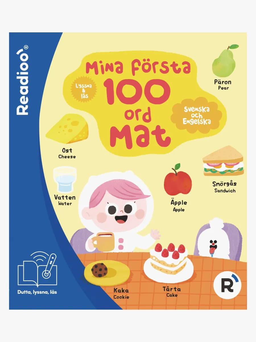 Readioo Interaktiv Bok Mina första 100 ord Mat