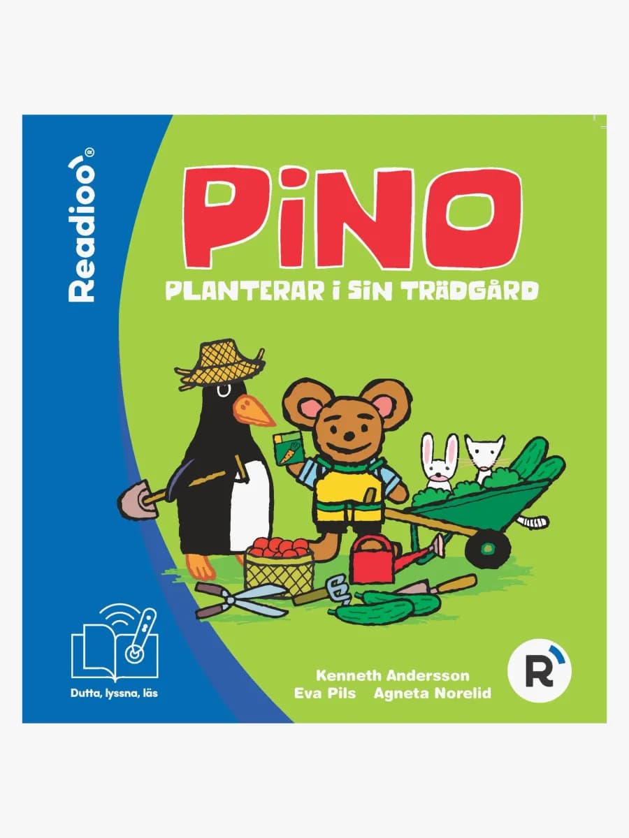 Readioo Bok Pino planterar i sin trädgård