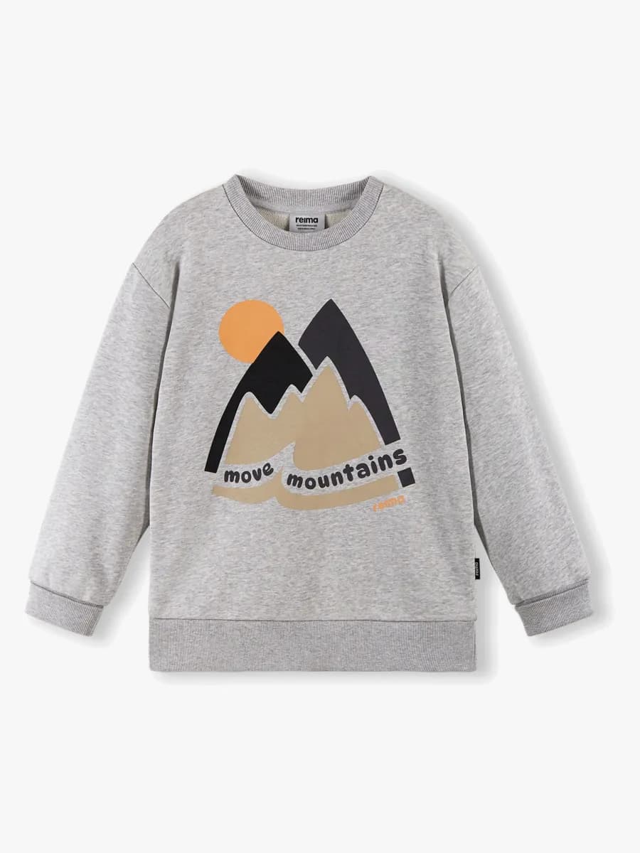 Reima Collari Sweatshirt, Melange Grey, 86-92