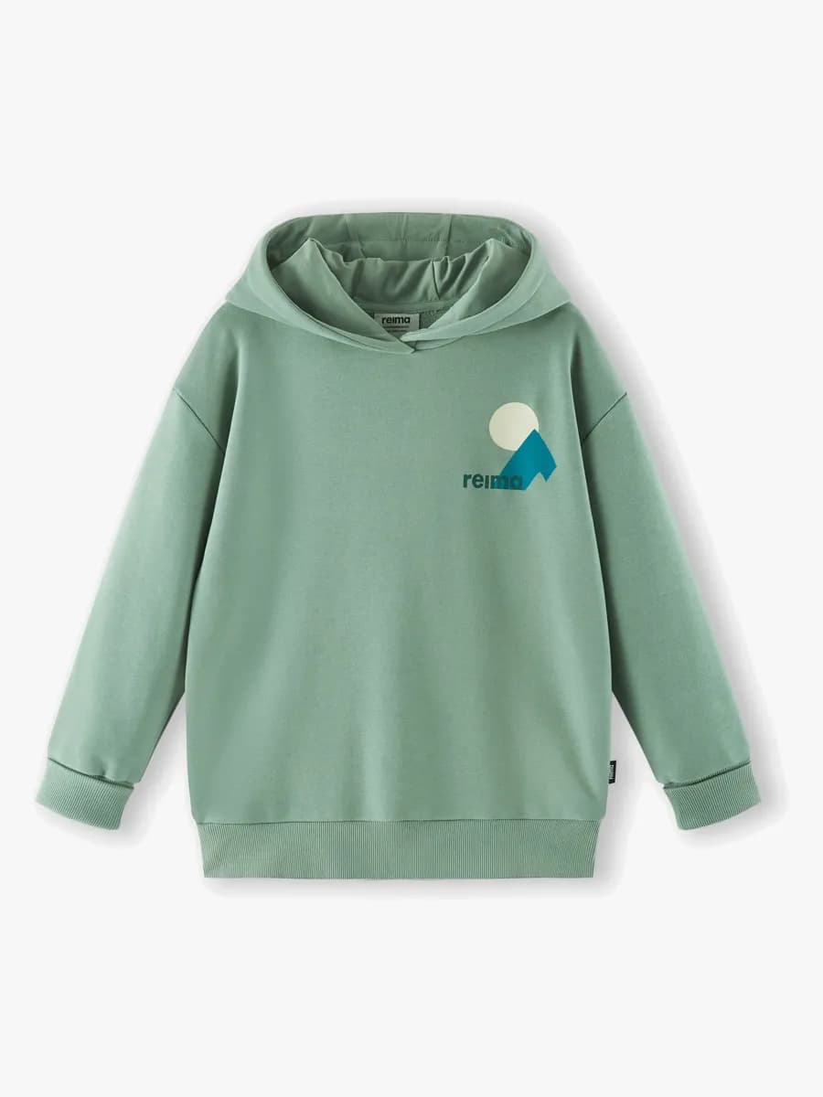 Reima Huppis Hoodie, Stone Green, 122-128