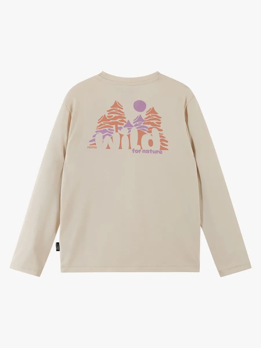 Reima Inista BugProof  Långärmad T-shirt, Birch Beige, 134