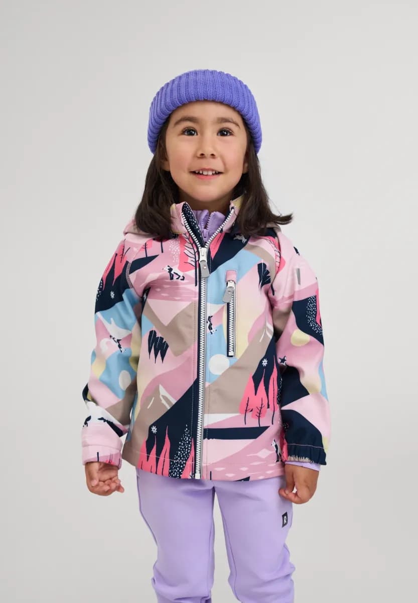 Reima Vantti Softshelljacka, Grey Pink, 86