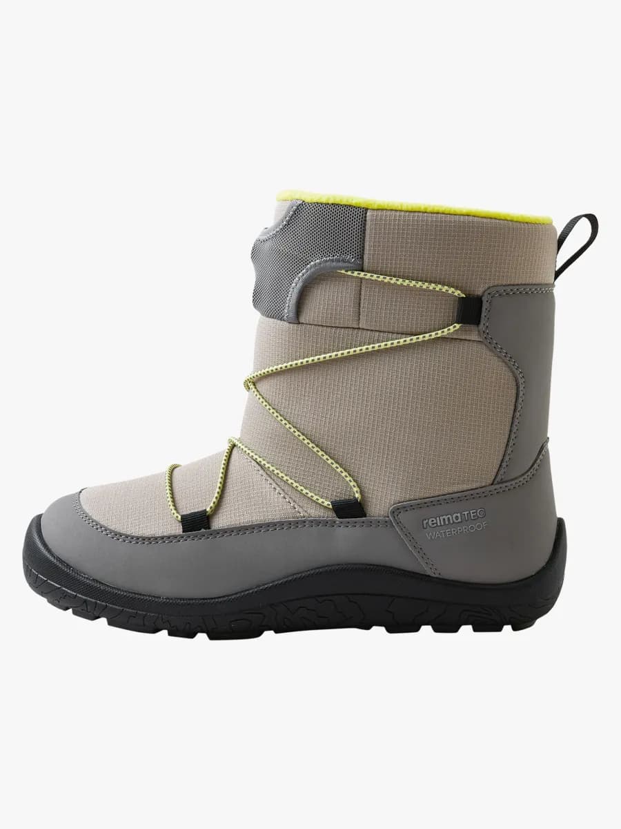 Reimatec Ensilumi Barefoot Jr Vinterkängor, Earthy Beige, 39