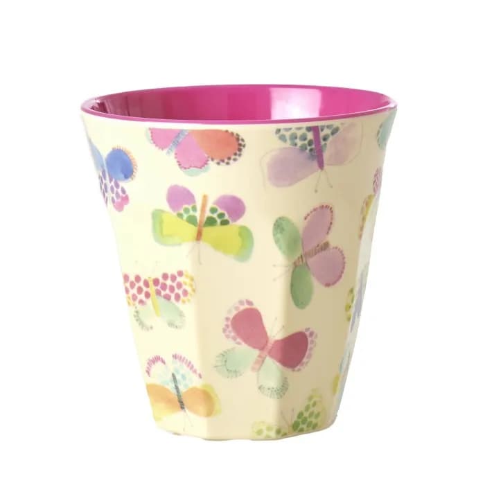 Rice Mugg Melamin M (Butterfly Print)