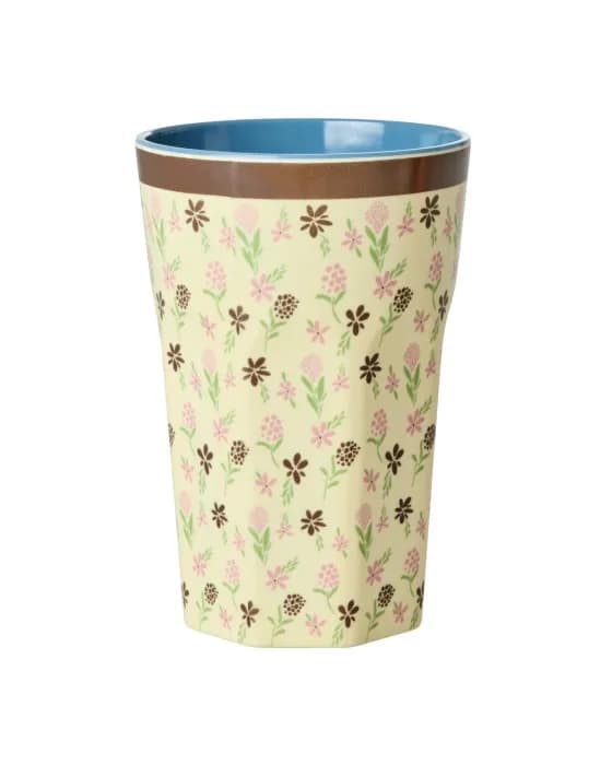 Rice Mugg Melamin Tall (Hacienda Flower Print)