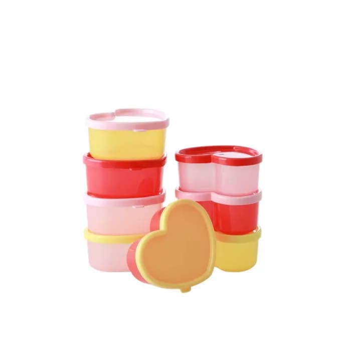 Rice Plastburkar Hjärtan 8-pack (Mix)