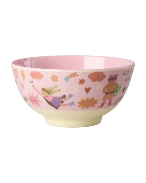 Rice Skål Melamin M Hero (Pink)