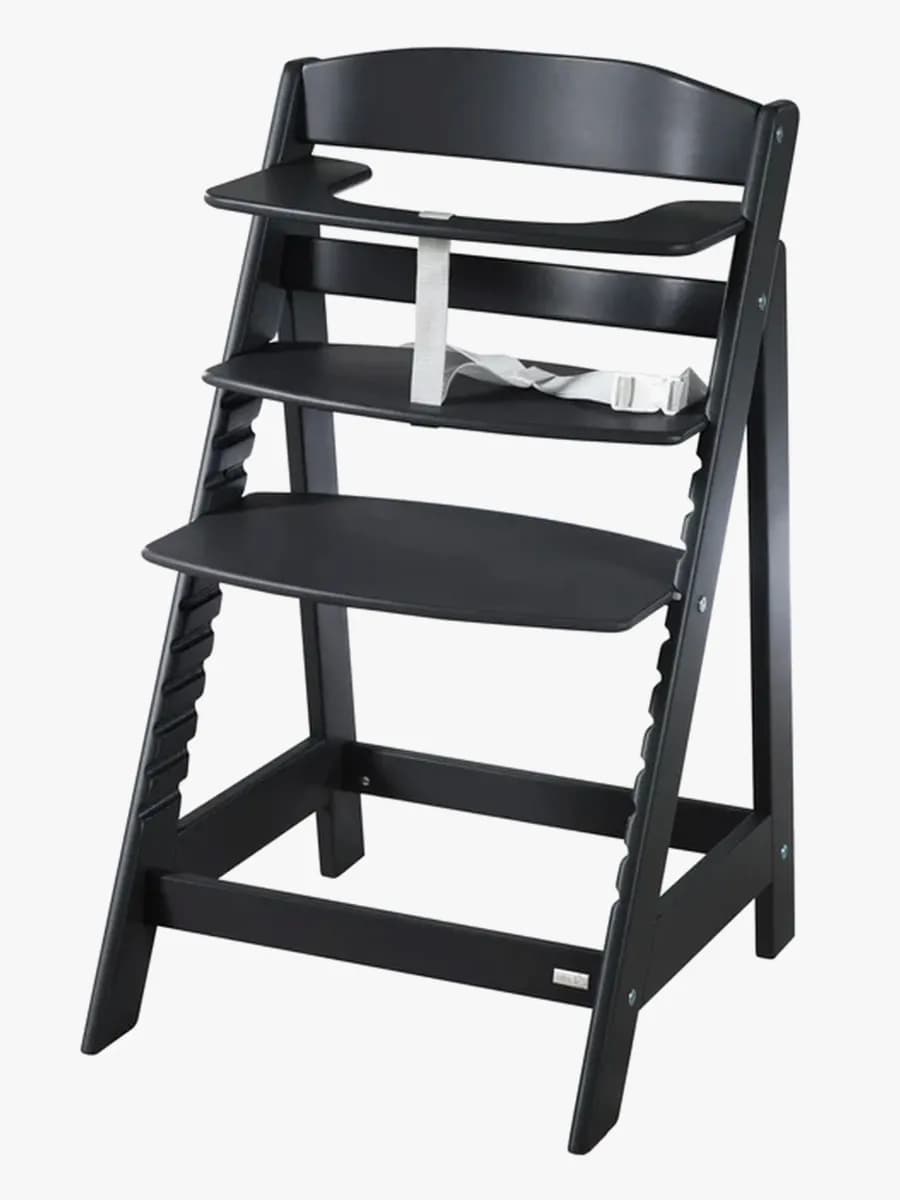 Roba Sit Up Flex Grow-Along Barnmatstol, Black