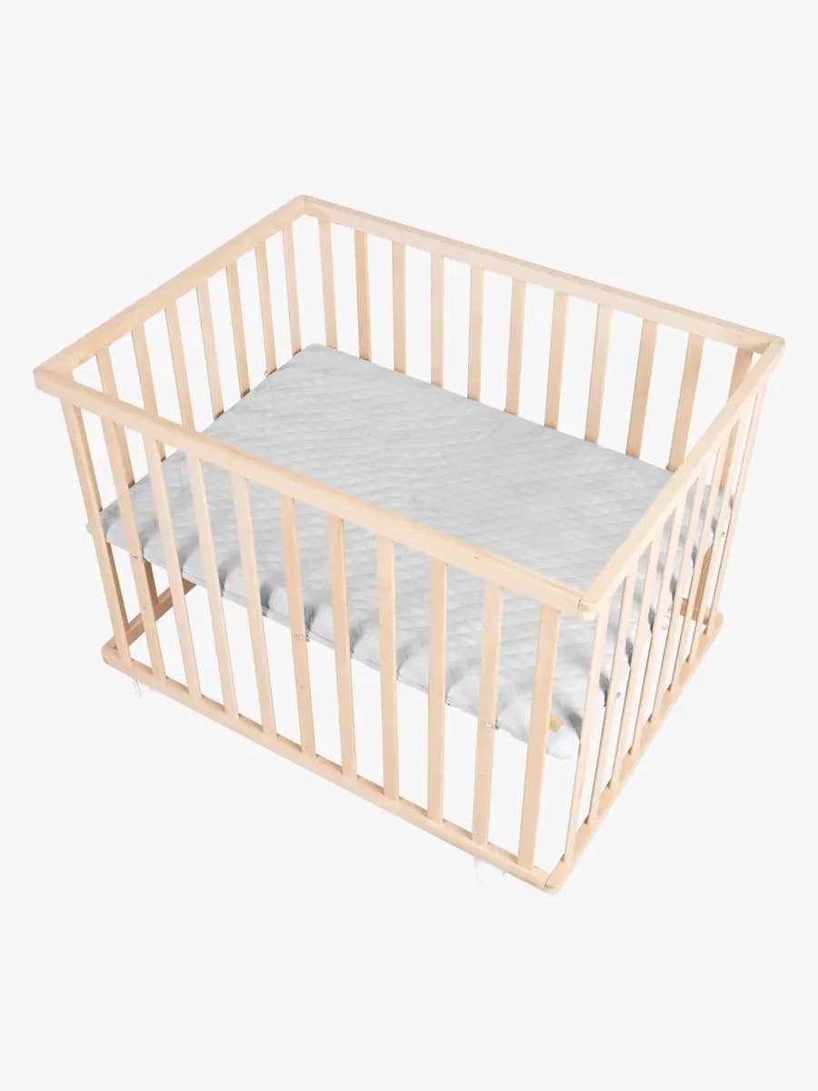 Roba Style Lekhage med Hjul, Wood &  Grey