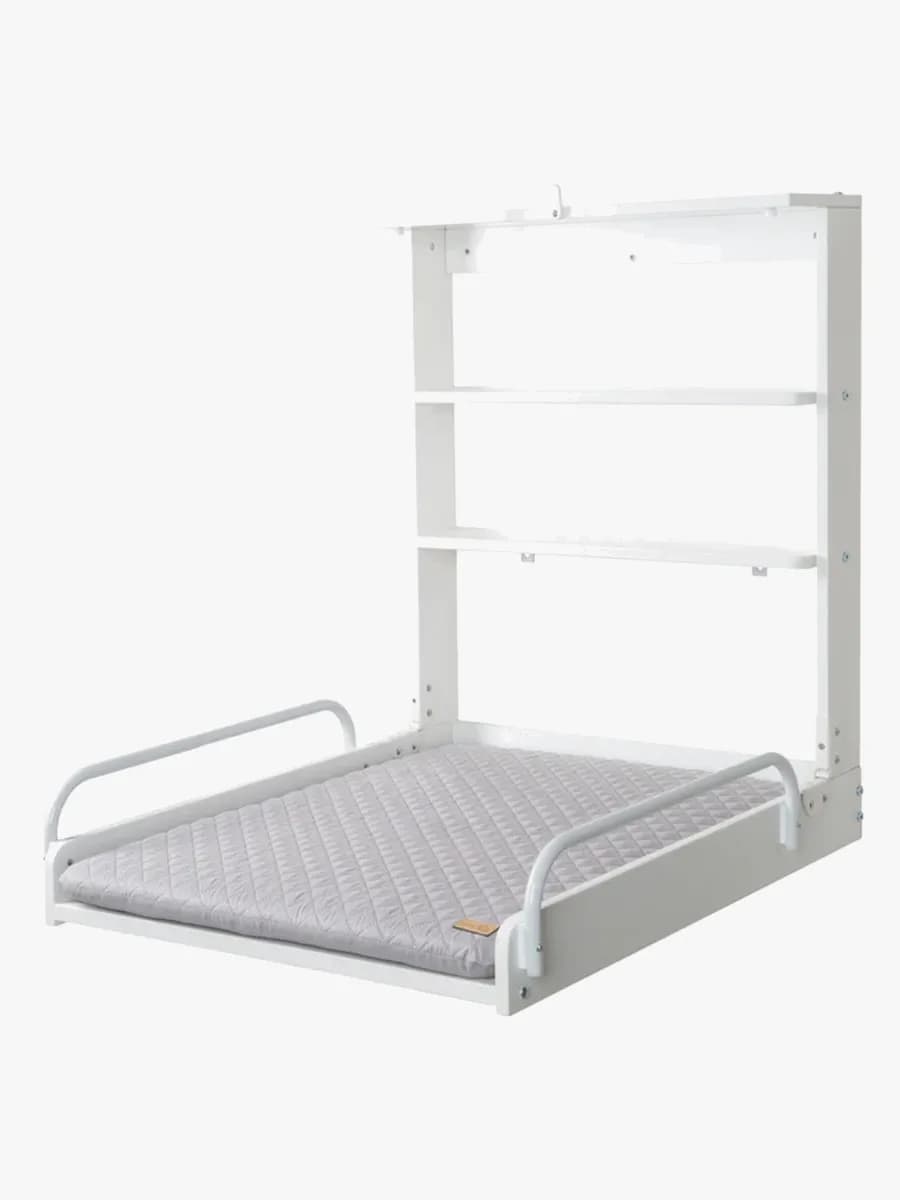 Roba Väggskötbord inkl. Roba Style Skötbädd, White/Grey