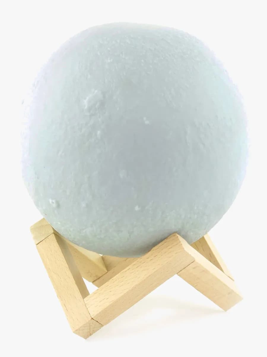 Robetoy 3D LED-lampa Måne 15 cm, Barnrum