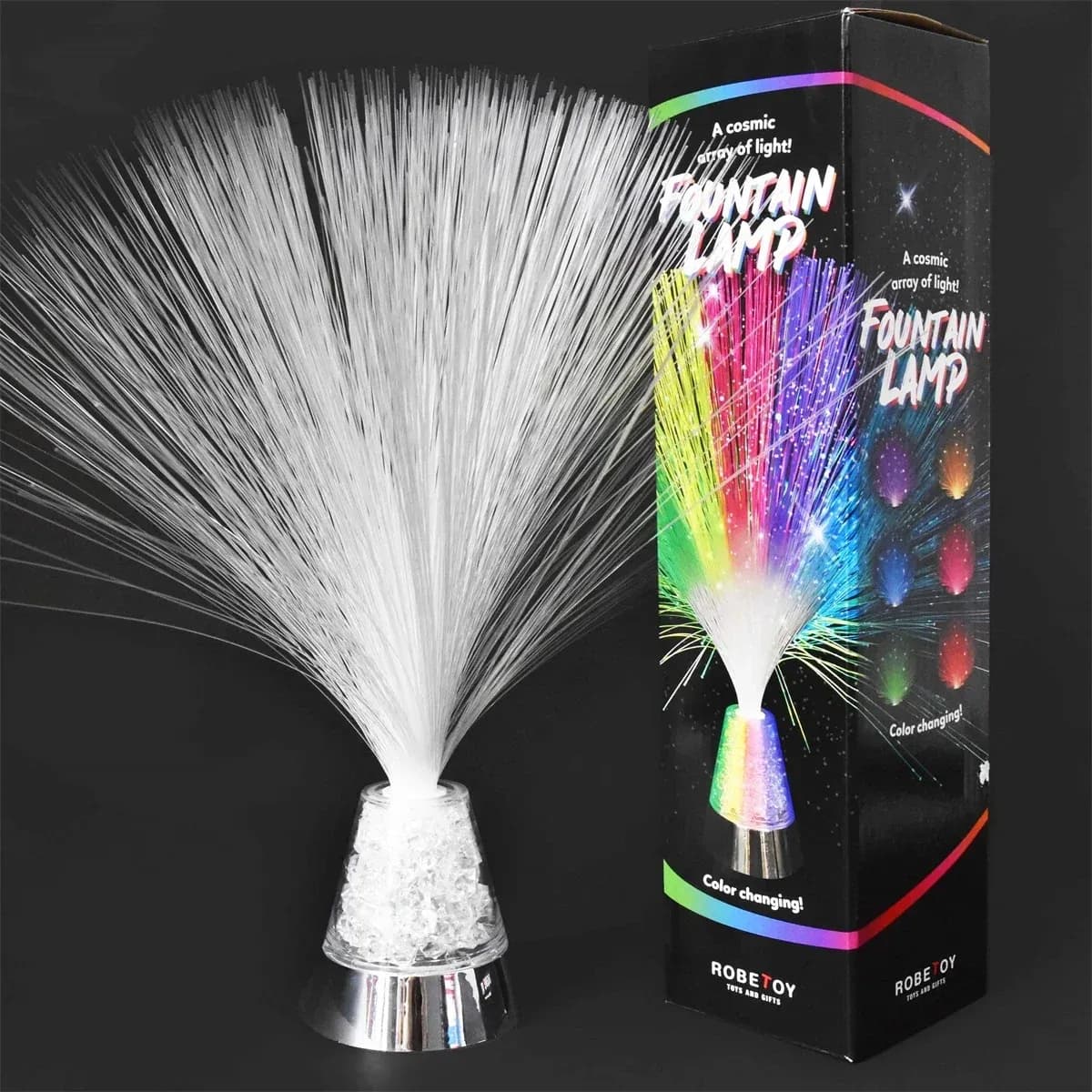 Robetoy Fiberoptisk Lampa Regnbåge, Barnrum