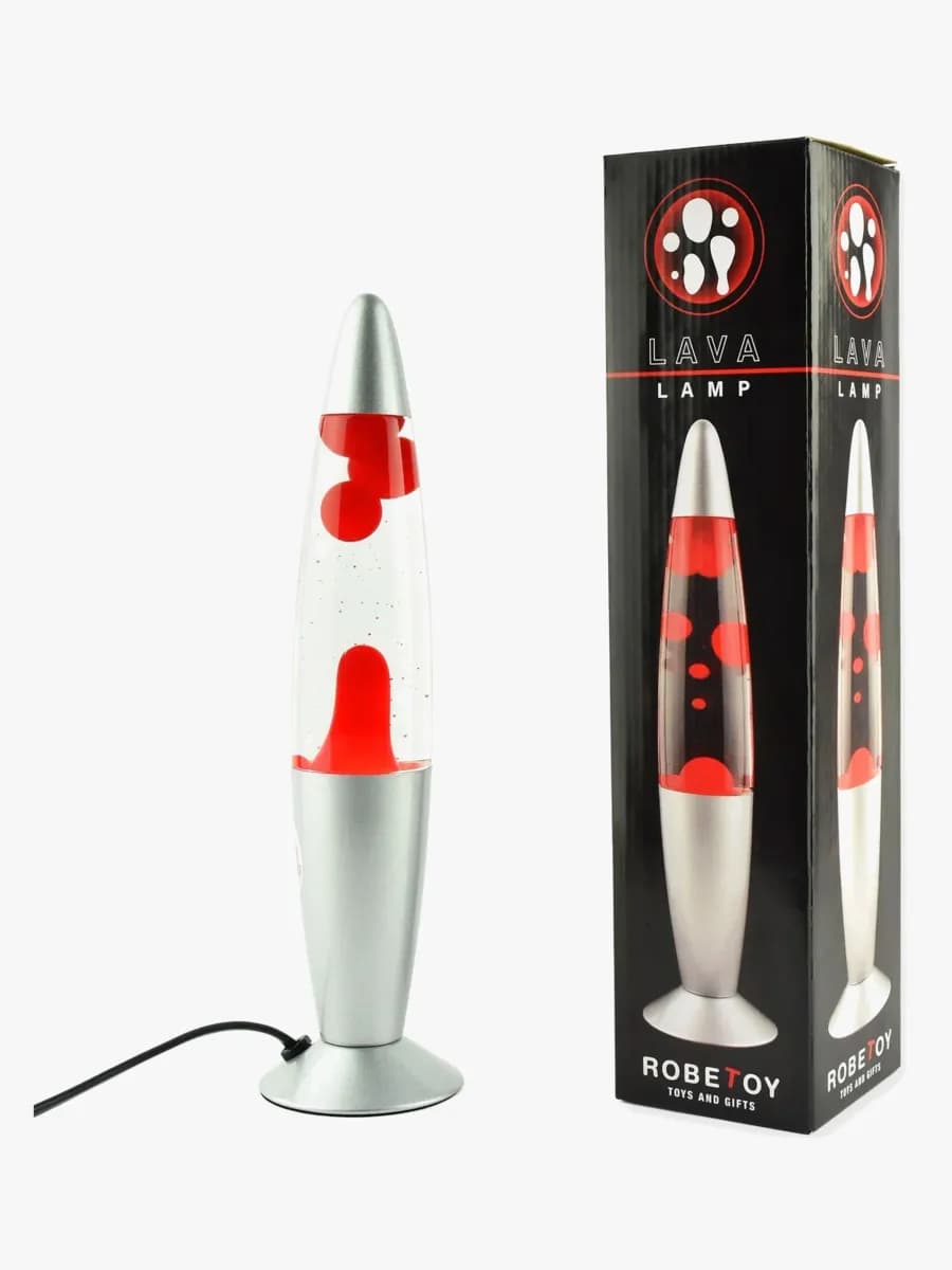 Robetoy Lavalampa 34 cm, Röd, Barnrum