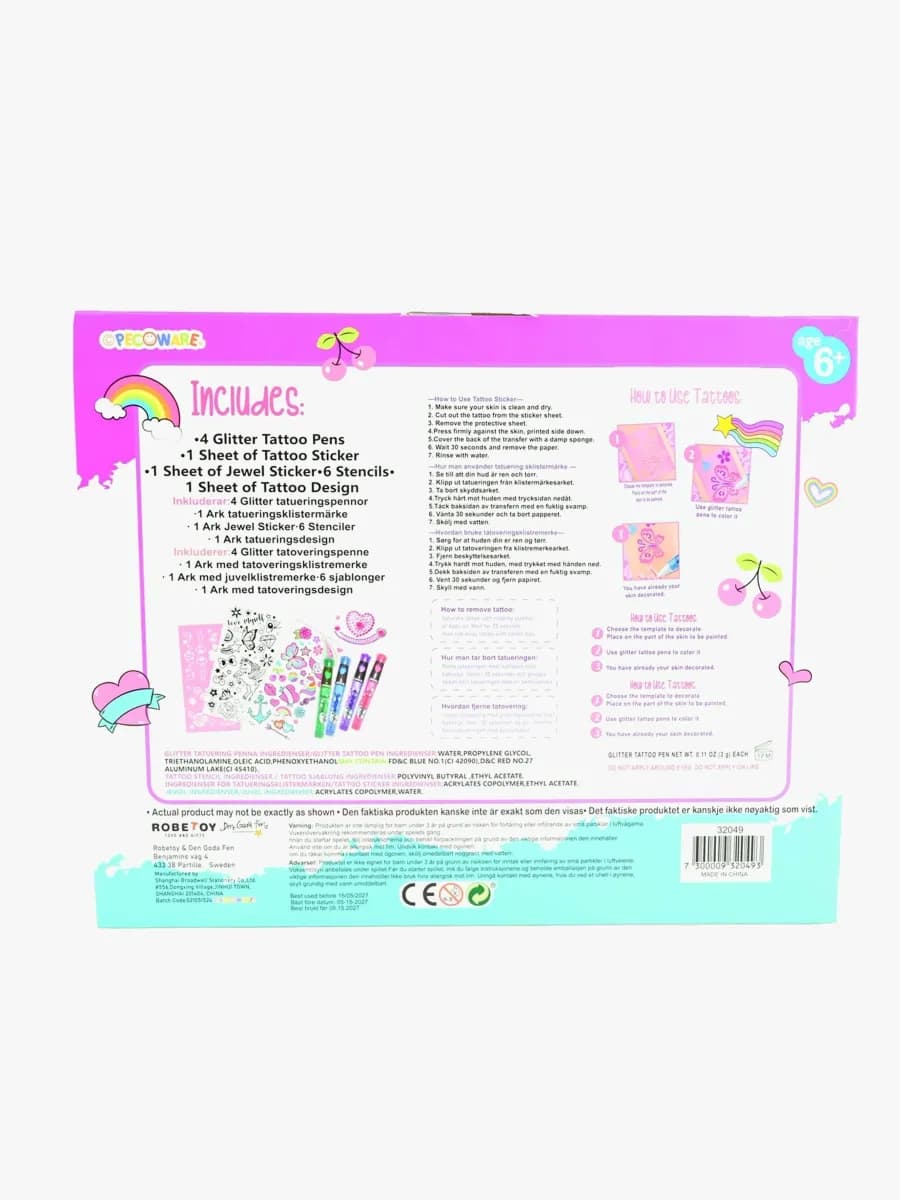 Robetoy Tatueringsset 8-pack 25 cm