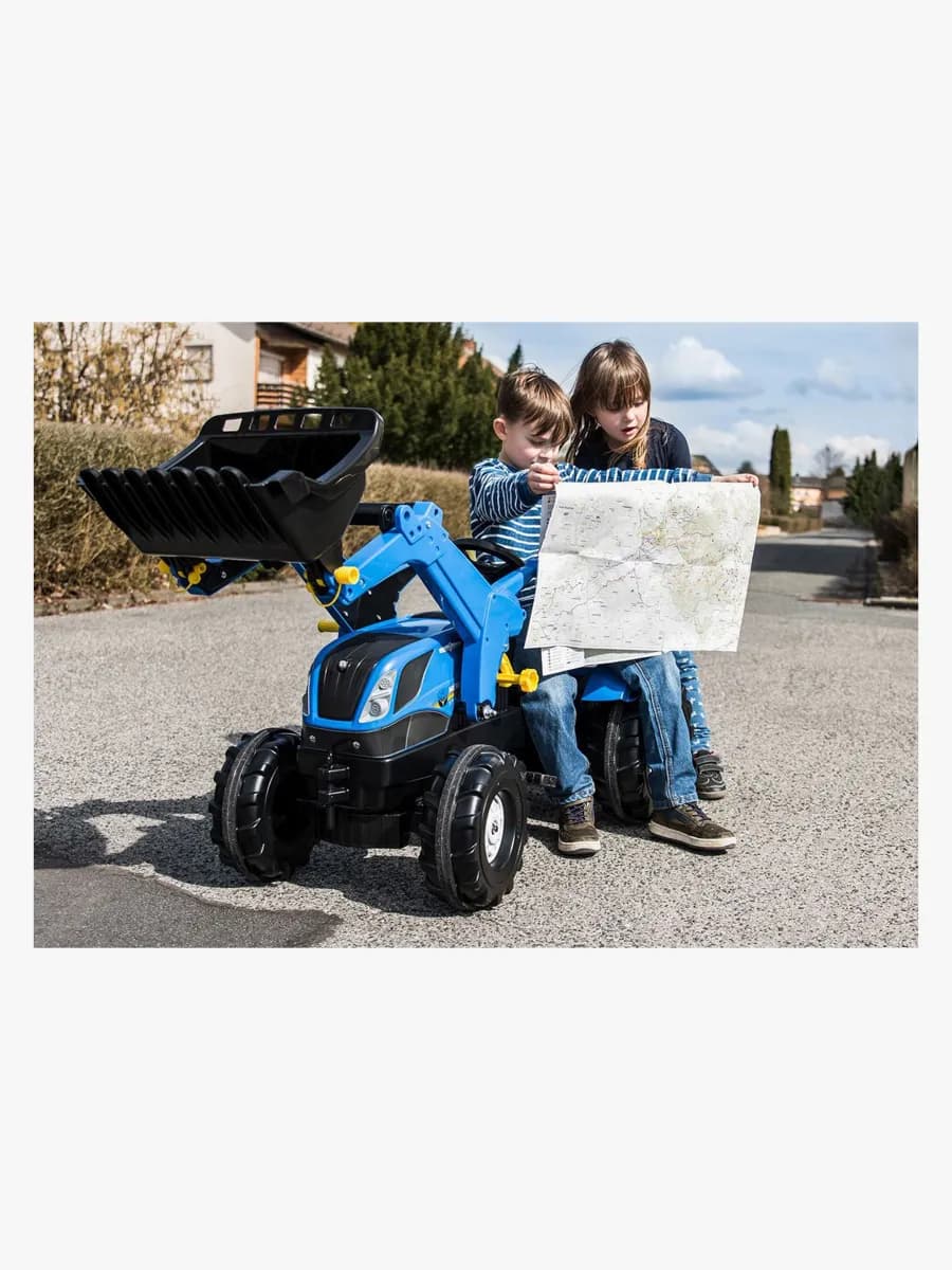 Rolly Toys Farmtrac New Holland Tramptraktor, Blå