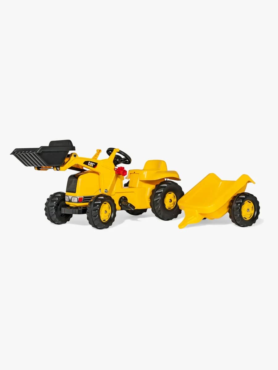 Rolly Toys Tramptraktor med Lastare och Släp CAT