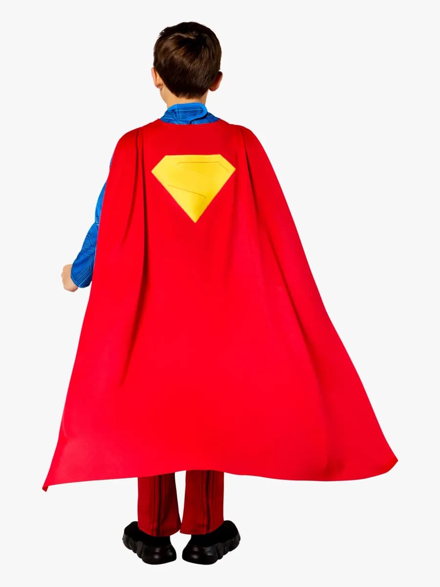 Rubies Superman Deluxe Utklädnad med Mantel, 5-6 år