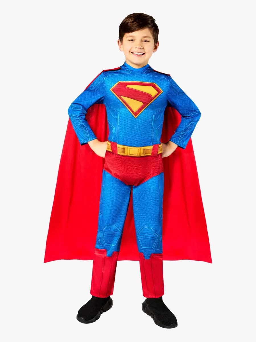 Rubies Superman Utklädnad med Mantel, 9-10 år