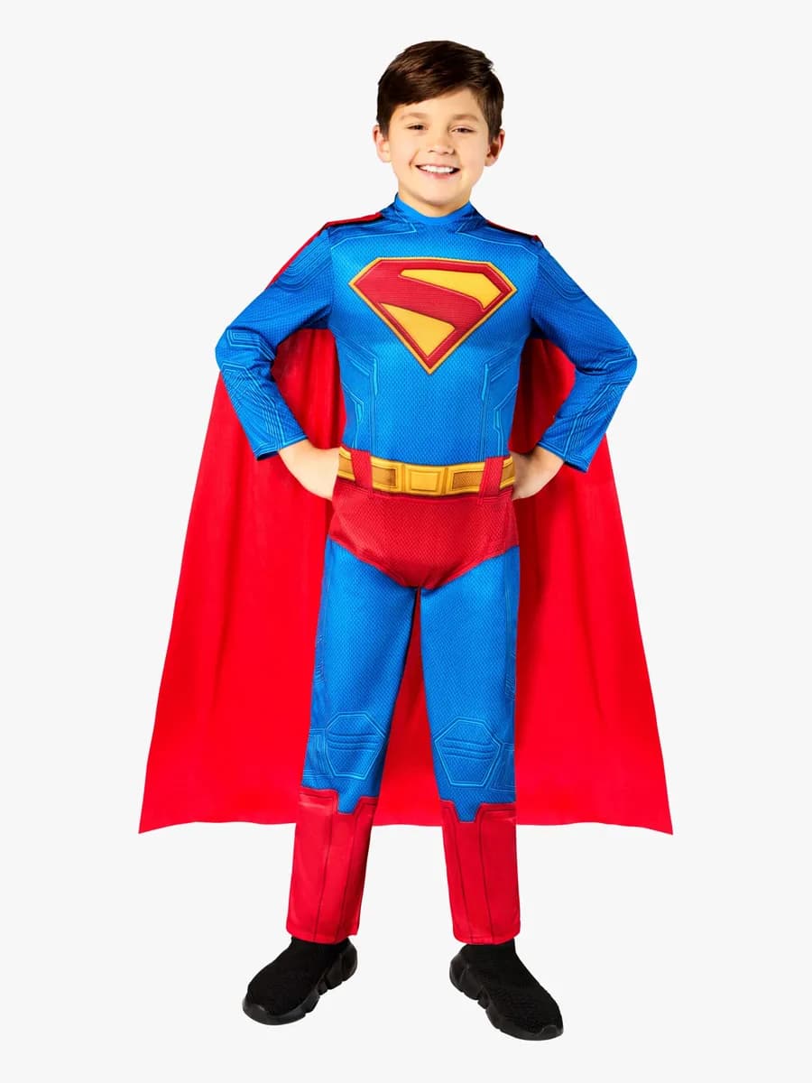 Rubies Superman Utklädnad med Mantel, 7-8 år