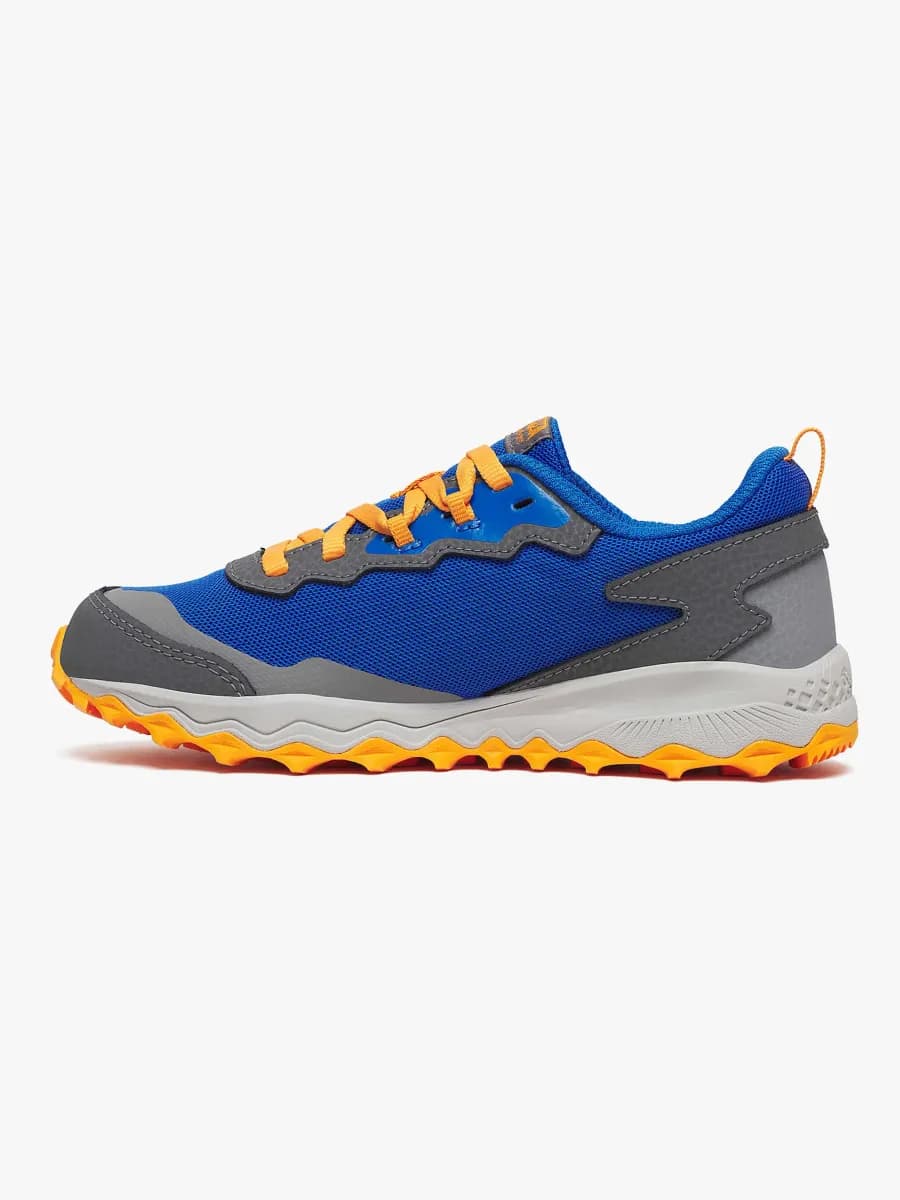 Saucony Peregrine Kids Shield Träningsskor, Blue/Orange, 36