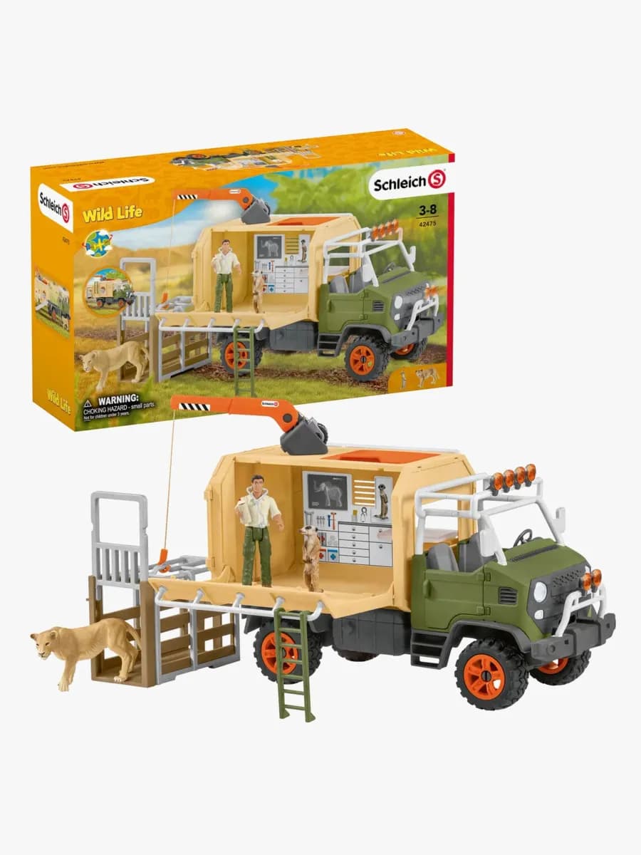 Schleich 42475 Lekset Djurräddning Med Lastbil