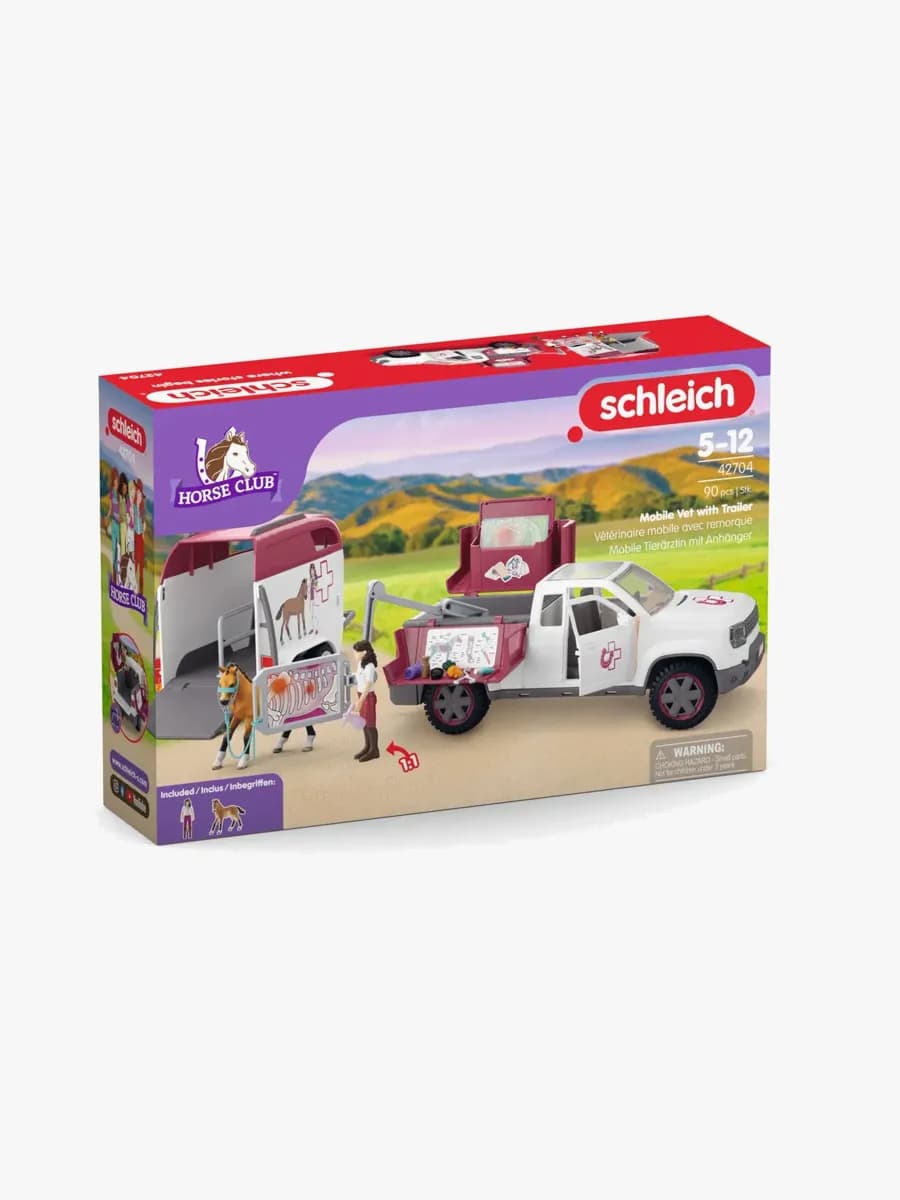 Schleich Veterinärbil med Trailer