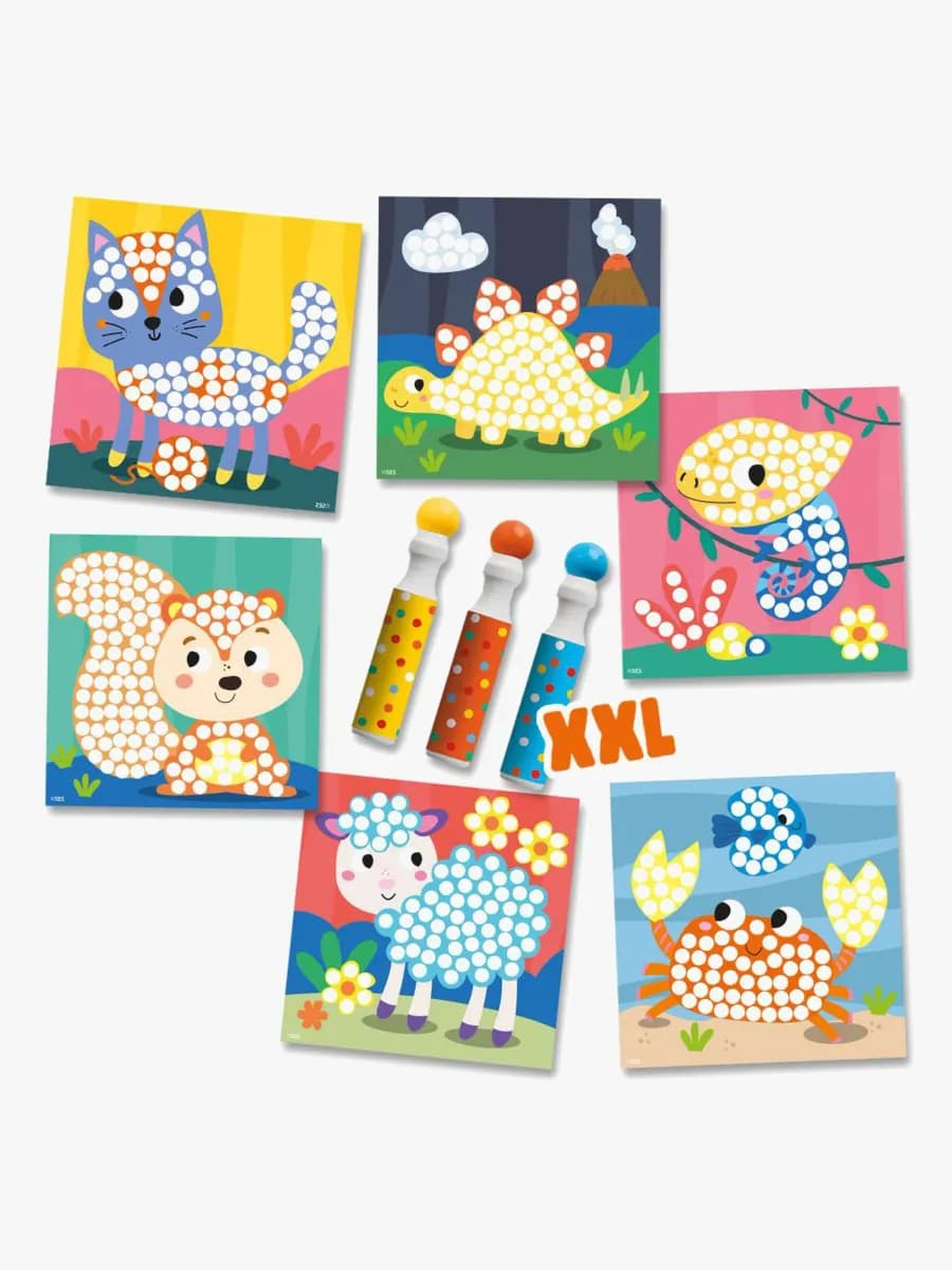 SES Creative Duttpennor XXL 3-Pack med Aktivitetskort