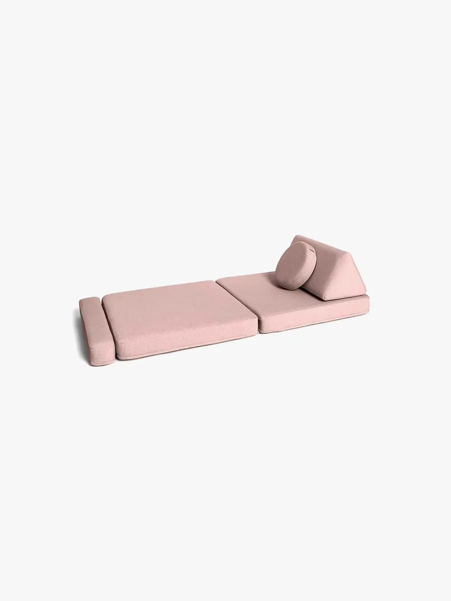Shappy Play Byggbar Barnfåtölj 80x80 cm, Soft Pink