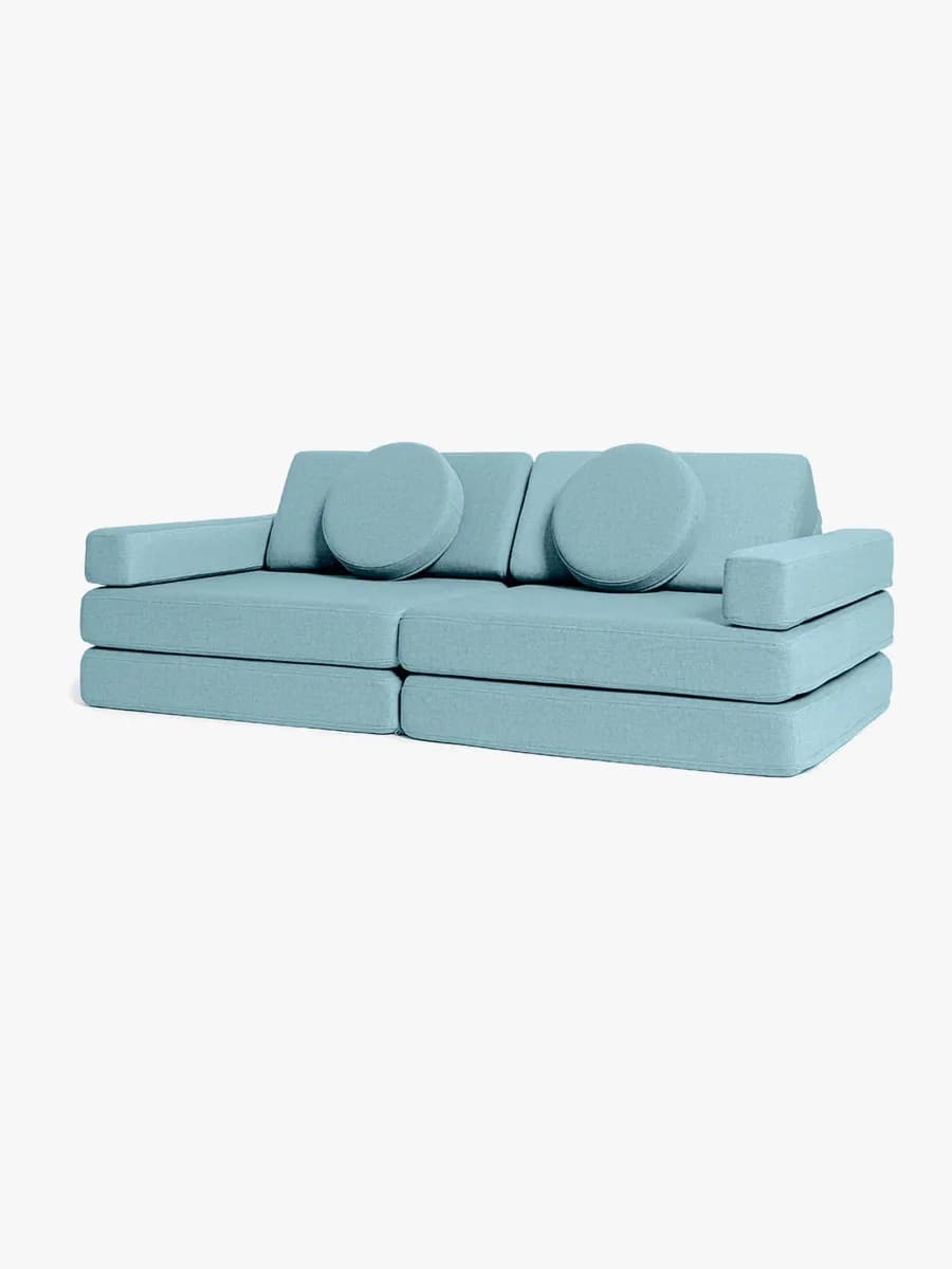 Shappy Play Byggbar Soffa 160x80 cm, Sky Blue