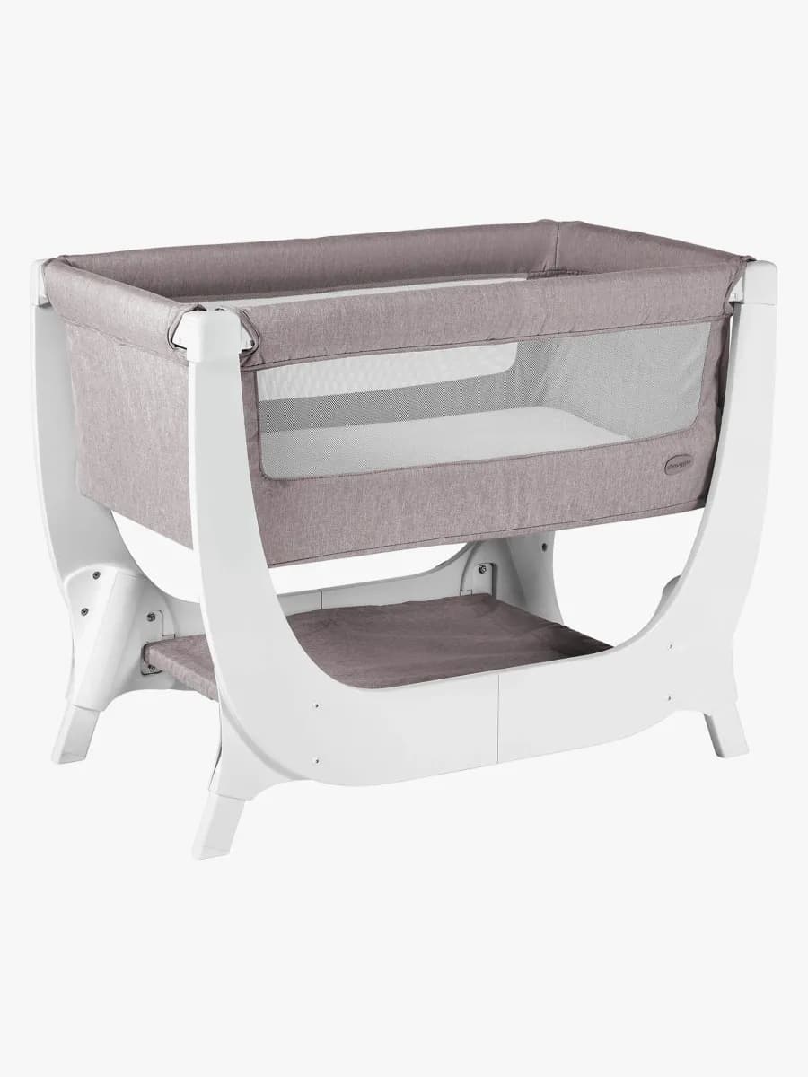 Shnuggle Air Bedside Crib, Stone Grey