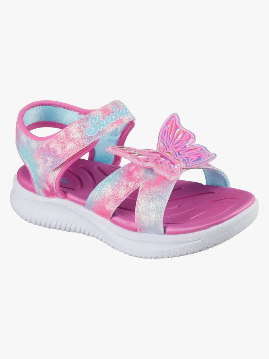 Skechers Jumpsters Butterfly Brites  Blinkande Sandaler, Pink, 32