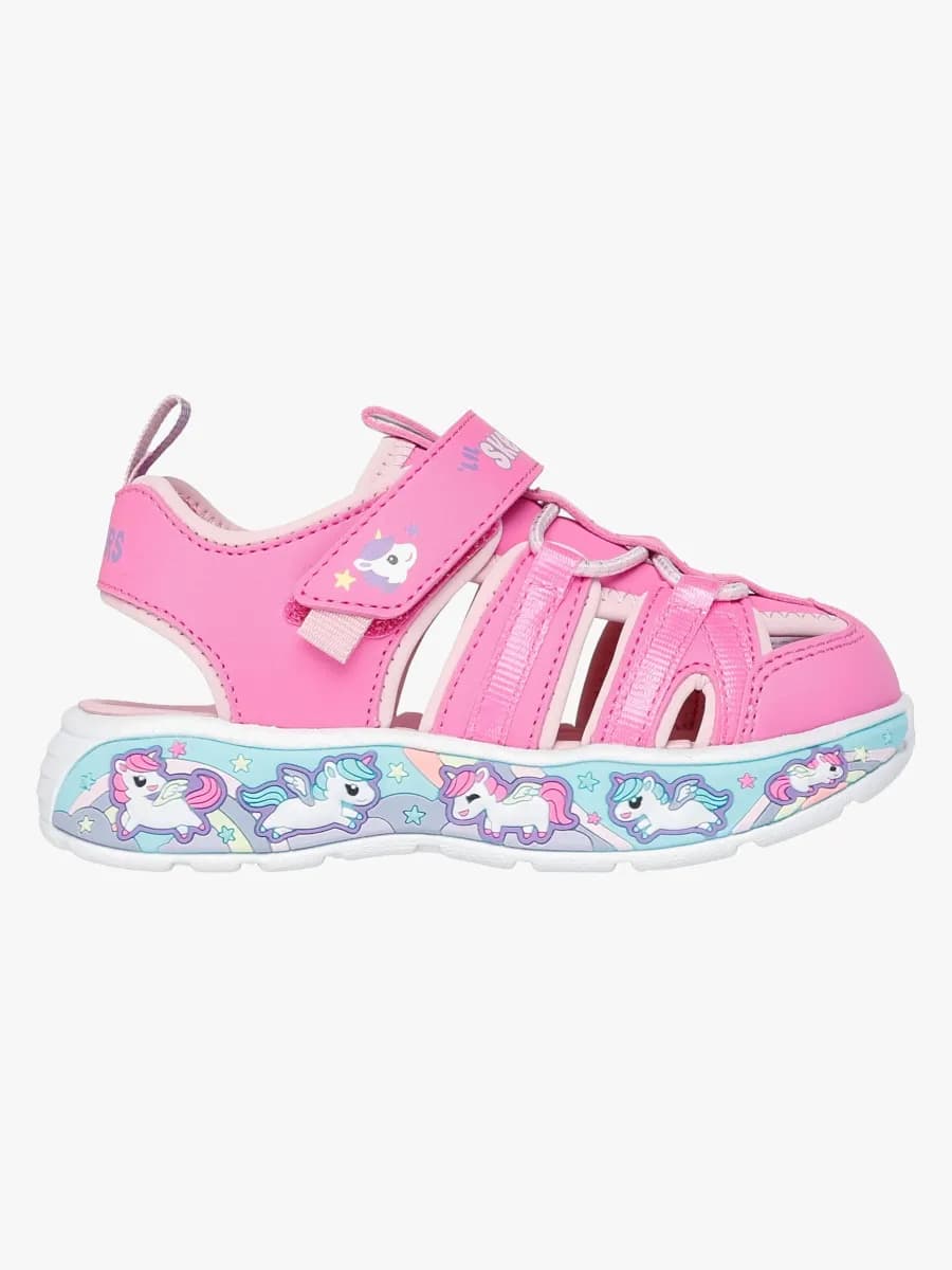 Skechers Play Scene Splash Cute Crew Sandaler, Pink, 22