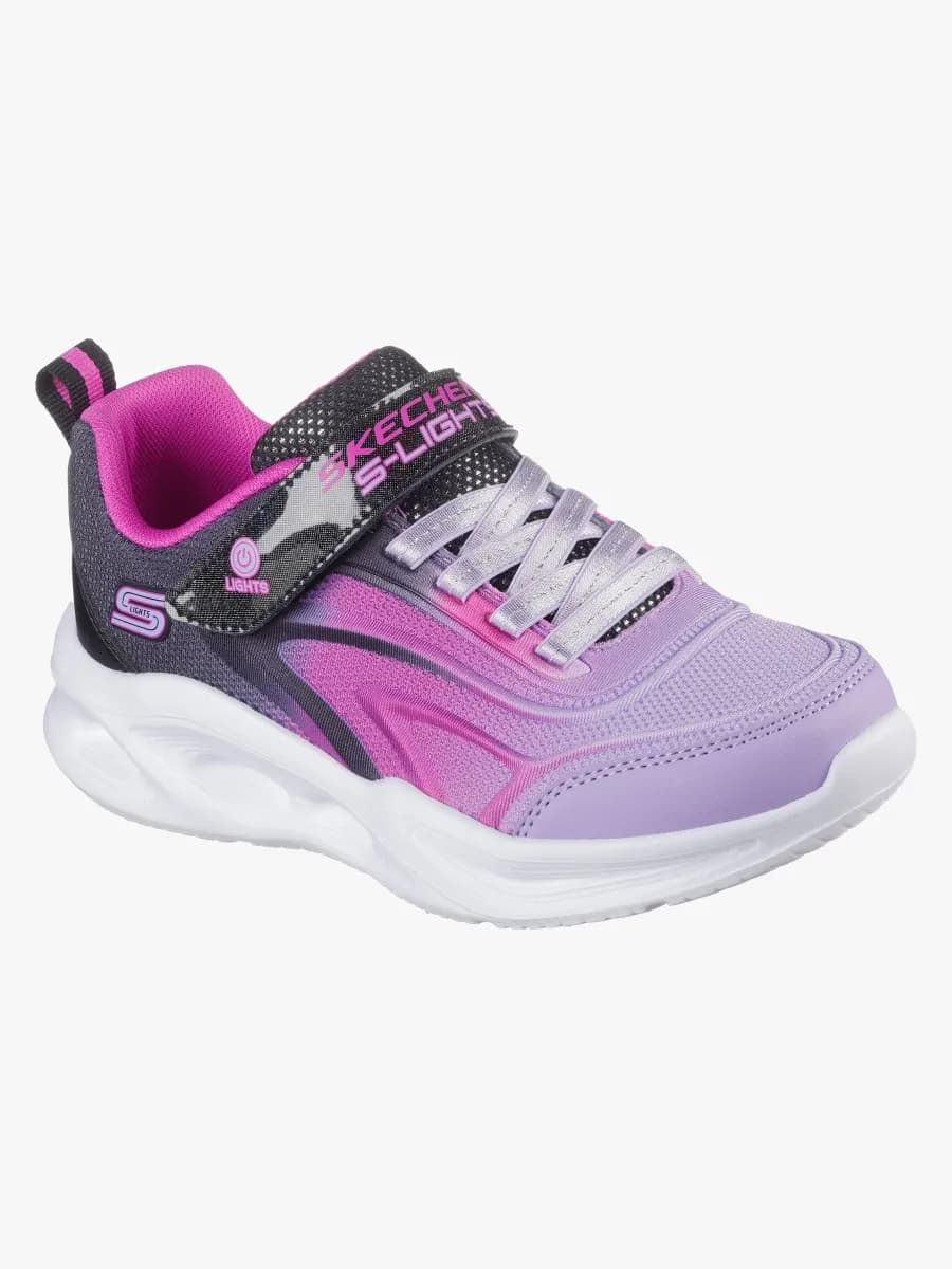 Skechers Sola Glow  Blinkande Sneakers, Black, 28