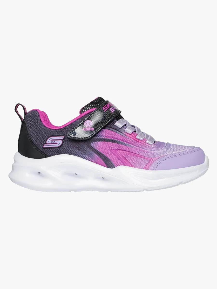 Skechers Sola Glow  Blinkande Sneakers, Black, 28