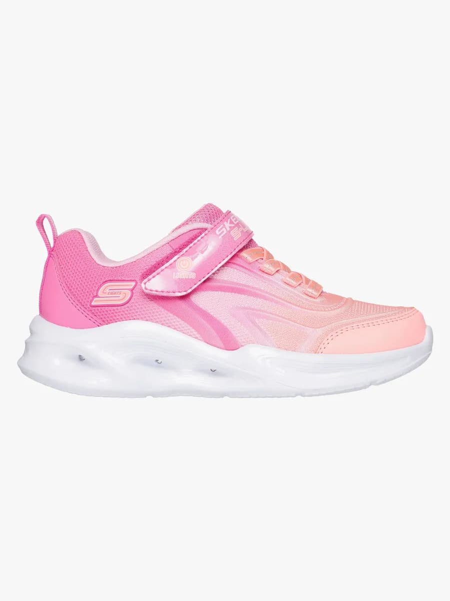 Skechers Sola Glow  Blinkande Sneakers, Pink, 26