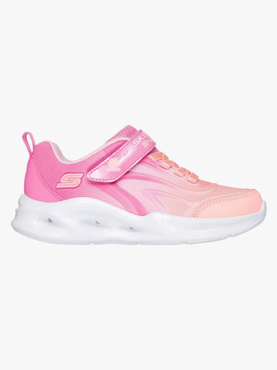 Skechers Sola Glow  Blinkande Sneakers, Pink, 27