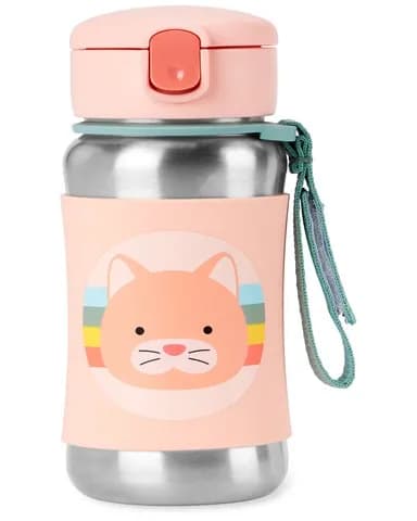 Skip Hop Spark Style Sportflaska Katt (Rosa)