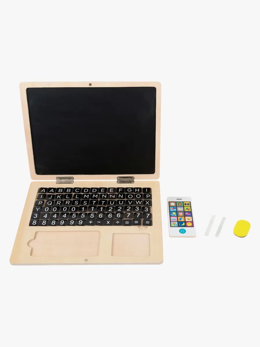 Small Foot Laptop i Trä med Magnettavla