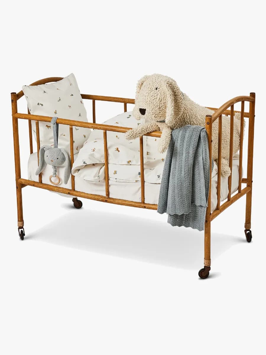 Smallstuff Gosedjur Hund Bouclé, Naturvit