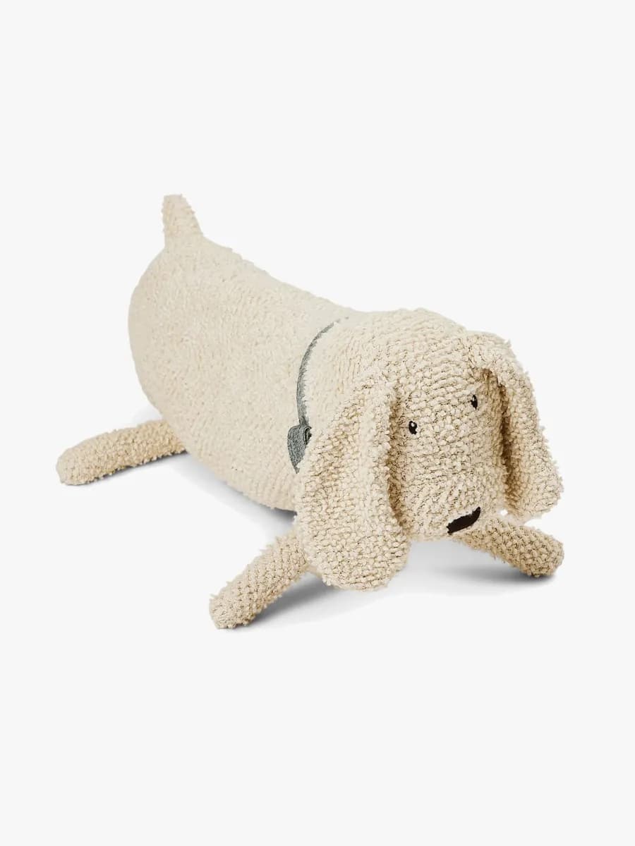 Smallstuff Gosedjur Hund Bouclé, Naturvit