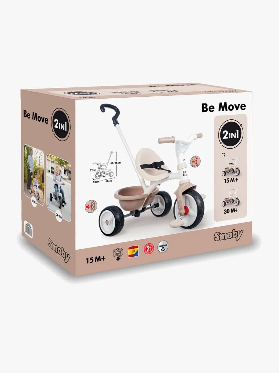 Smoby Be Move Trehjuling, Beige