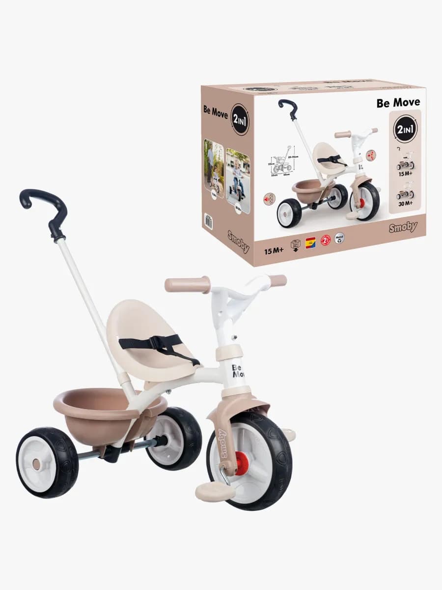Smoby Be Move Trehjuling, Beige