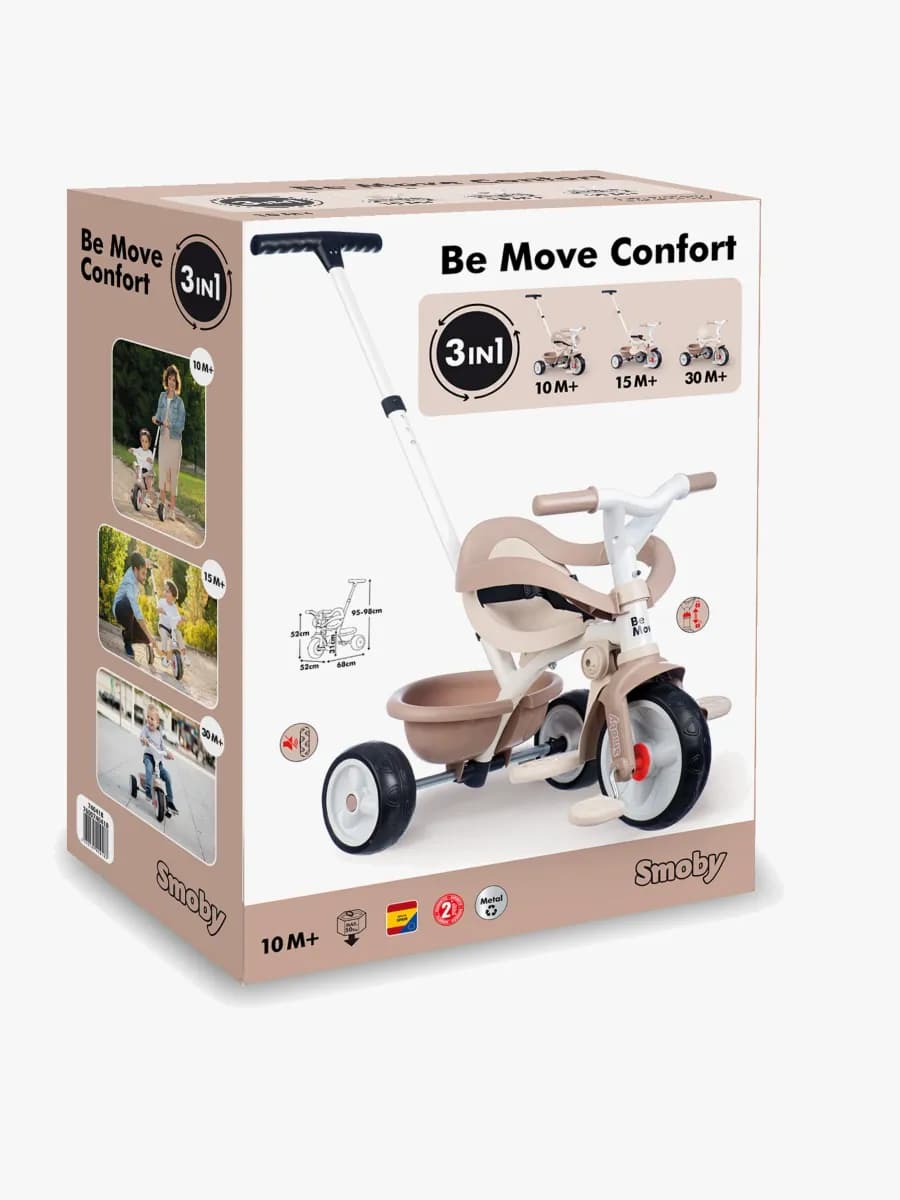 Smoby Be Move Trehjuling Comfort, Beige
