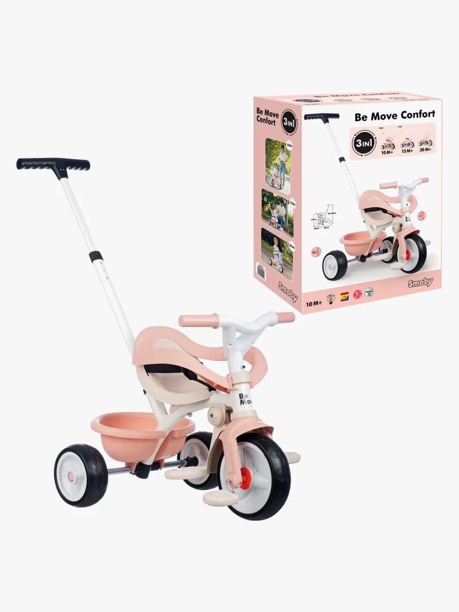 Smoby Be Move Trehjuling Comfort, Rosa