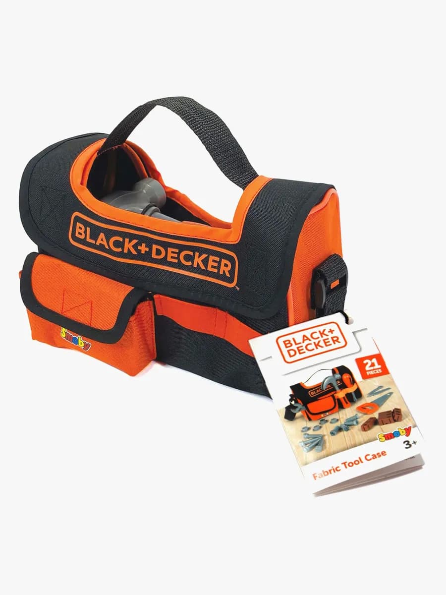 Smoby BLACK+DECKER Verktygsväska i Tyg 21 Delar